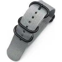 Kaiser Premium Grey - Zulu Nato strap 22mm - Horlogeband Grijs