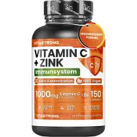 Vitastrong Vitamine C + Zink – 150 Tabletten, Immuniteitsondersteuning 150 St