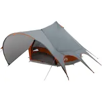 vidaXL Teepee Tent voor 5 Personen 5-persoons Grijs en Oranje