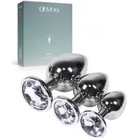Ohyes Metalen Buttplugs voor mannen en vrouwen - Erotiek & Seksspeeltjes - Buttplug Set 3-Delig - Anale speeltjes & Butt Plug - Wit