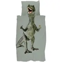 Snurk Dekbedovertrek Dino Jurassic Green-140 x 200 / 220 cm | 1-Persoons