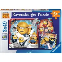 Ravensburger puzzel Despicable Me 4 - Drie puzzels - 49 stukjes - kinderpuzzel
