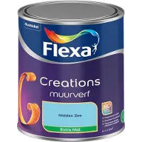 Flexa - Creations Muurverf Extra Mat - Midden Zee - Mengverf - 1 L