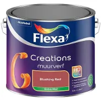 Flexa - Creations Muurverf Extra Mat - Blushing Red - Mengverf - 2,5 L
