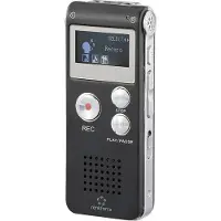 Renkforce RF-DVR-L169 Digitaal dicteerapparaat Opnameduur (max.) 25 h Zwart Ruisonderdrukking
