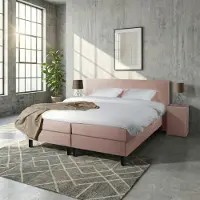 Mörgenn Boxspring Comforta - Pocketvering - Oud Roze - 200x220 cm - Inclusief Dekbed en Kussens