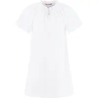 Hanssop Meisjes Nachthemd Wit met smock details en Dots -152