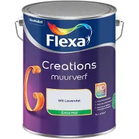 Flexa - Creations Muurverf Extra Mat - Wit Lavendel - Mengverf - 5 L