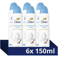 Dove Advanced Care Anti-Transpirant Deodorant Spray - Fresh Cotton & Sea Minerals - deo met Pro-Ceramide technologie, kalmeert de huid en helpt herstellen - 6 x 150 ml