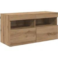 vidaXL Tv Wandkast Set 7 st Artisan Eiken Bewerkt hout