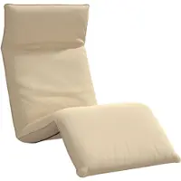 vidaXL Ligstoel inklapbaar 175x54x8,5 cm Oxford stof beige