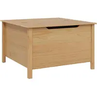 vidaXL Salontafel met lade HILL Honing bruin 79,5 x 79,5 x 49 cm