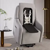 COMHOMA Elektrische relaxfauteuil met massagefunctie en elektrische lift, met SL-massagefunctie, comfortabele fauteuil voor tv-kijken, met afstandsbediening en USB-aansluiting
