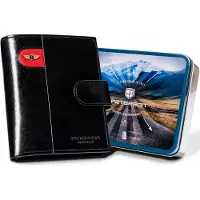 Peterson - Grote Portefeuille Heren - Zwart - RFID Blocking - Ergonomisch Design