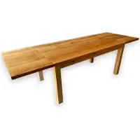 WestTree EXTEND: Uitschuifbare eettafel van massief eikenhout, 160x80 cm + verlengstukken van 50 cm. Geschikt als eettafel, salontafel of keukentafel