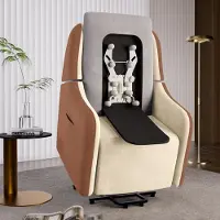 COMHOMA Elektrische relaxfauteuil met massagefunctie en elektrische lift, met SL-massagefunctie, comfortabele fauteuil voor tv-kijken, met afstandsbediening en USB-aansluiting