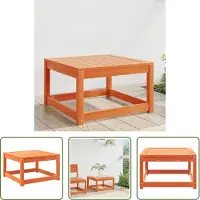 The Living Store Voetenbank - Tuin Bank - Tuinvoetenbank massief grenenhout wasbruin - Hout Bank - Grenen Bank - Buitentijd