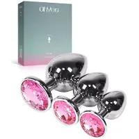 Ohyes Metalen Buttplugs voor mannen en vrouwen - Buttplug Set 3-Delig - Anal & Butt Plug - Roze