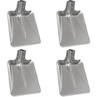vidaXL Schep Hoofd 4 st Zilver 43 x 32,5 cm Aluminium