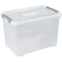 Curver Handy+ transparante opbergbox 65 liter