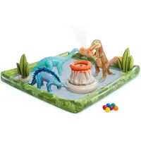 Intex Jurassic Adventure Speelcentrum - Groen, 201 x 201 x 36 cm