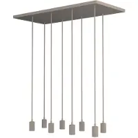 Segula Zand bruine hanglamp Madox 8-lichts