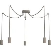 Segula Hanglamp Spyder 5-lichts zand bruin