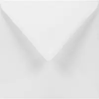 Netuno Gladde witte enveloppen vierkant K4-155 - 155 x 155 mm - 50 stuks - NK natgelijmde - 100 gram - Lessebo -