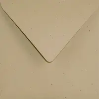 Netuno Ecologische bruine enveloppen vierkant K4-155 - 155 x 155 mm - 25 stuks - NK natgelijmde - 130 gram - Flora -