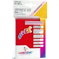 GameGenic Japanese Sized Sleeves 62x89mm Rood (60 stuks)