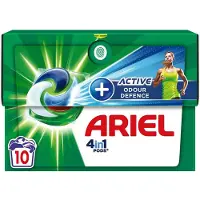 Ariel 4in1 Wasmiddel Pods Actieve Geurbestrijding 10 Stuks