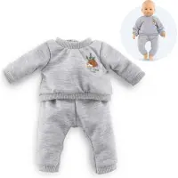 Corolle Poppen Joggingpak Grijs Kleine Ontdekker 42cm - Poppenkleding.