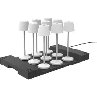 Lumisky Set van 9 tafellampen met voet. H25CM EMILY