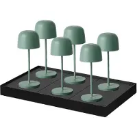 Lumisky Set van 6 tafellampen met voet. H28CM SOPHIA