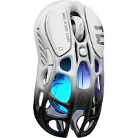 Gravastar M1 Pro - Lichtgewicht Gaming Muis - PAW 3395 Sensor - Kailh Switch - 4K Bedraad + 4K Draadloos - RGB - 3 Modi - 400mAh - Wit