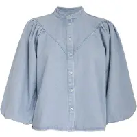 Minus Blouse 'Solene' blauw