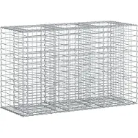 vidaXL Gabion verhoogd bed 130 x 50 x 80 cm Gegalvaniseerd staal