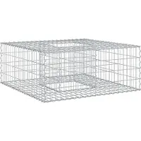 Syfax Gabion Verhoogd Bed Zilver