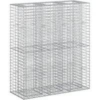vidaXL Gabion verhoogd bed 2 st 130 x 50 x 150 cm Gegalvaniseerd staal