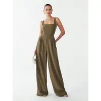 BWLDR Jumpsuit 'CHERIE' olijfgroen