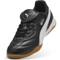 Puma King Liga Zaalvoetbalschoenen (IN) Zwart Wit Zilver