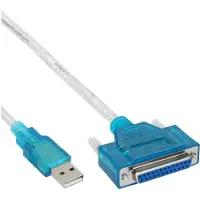 InLine USB naar 25-pin parallelle adapterkabel, 1,8m