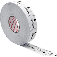 Meto Wachtrijtickets T90 Turn-O-Matic - wit - 6 rollen van 4000 tickets (24.000)