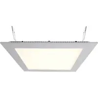 LIGHT IMPRESSIONS 565161 LED Panel Square 20 LED-inbouwlamp Energielabel: G (A - G) LED LED vast ingebouwd 16 W Parelgrijs (RAL 9022)