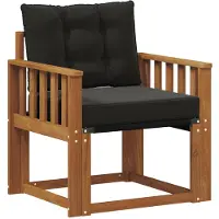 vidaXL Buitensofa Massief Acaciahout en Textilene Naturel