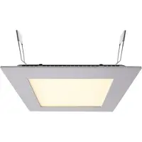 LIGHT IMPRESSIONS 565157 LED Panel Square 15 LED-inbouwlamp Energielabel: G (A - G) SMD LED LED vast ingebouwd 13 W Parelgrijs (RAL 9022)