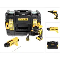 DeWalt DCF 620 NT accu-schroevendraaier voor gipsplaten 18 V 1/4" borstelloos + TSTAK + magazijnopzetstuk - zonder accu, zonder oplader