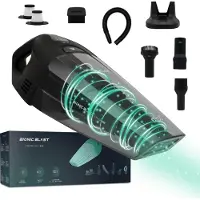 JAP Tornado S2 - Kruimeldief (100W) met oplaadhangsysteem - 4 Opzetstukken en 2 HEPA-filters - Nat en droog - Draadloos - Auto stofzuiger