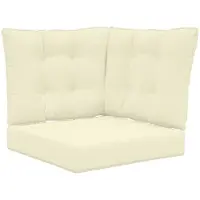 vidaXL Buitenbankkussen Polyester Crème 60 x 40 x 10 cm