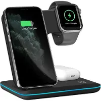 Avizar Inductielaadstation iPhone, Apple Watch en AirPods Verticaal Zwart